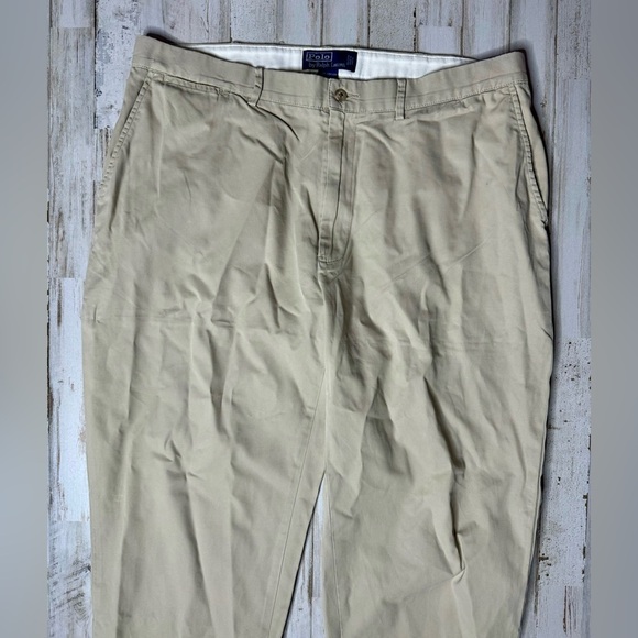 Polo Ralph Lauren Pants Mens 38x30 Tan Classic Fit Chino Preppy - Picture 3 of 11